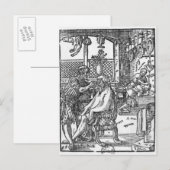 Das Holz Postkarte (Vorne/Hinten)