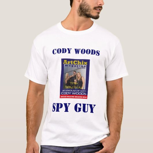 DAS HOLZ-T-SHIRT DES SPIONS-TYP-CODY T-Shirt (Vorderseite)