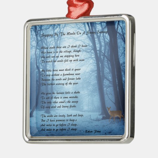 Das Holz vorbei sich kurz aufhalten bei: Robert Silbernes Ornament (Links)