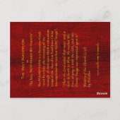 DAS HOLZMANDYLION - Symbolkarte Postkarte (Rückseite)