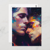 Das homosexuelle Paar Postkarte (Vorne/Hinten)