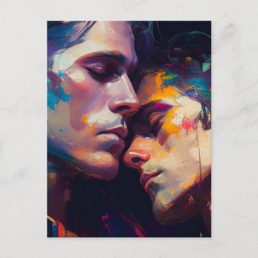 Das homosexuelle Paar Postkarte (Vorderseite)