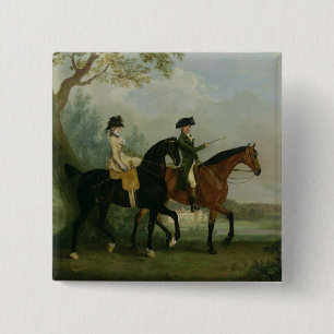 Das Hon. Marcia Pitt Reiten mit ihrem Bruder, Button