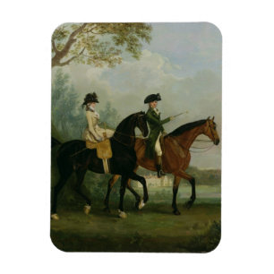 Das Hon. Marcia Pitt Reiten mit ihrem Bruder, Magnet