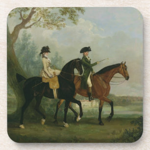 Das Hon. Marcia Pitt Reiten mit ihrem Bruder, Untersetzer