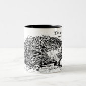 Das Honeyed Spulen-Stachelschwein Zweifarbige Tasse (Mittel)