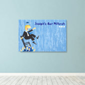 Das Hora Chair Dance Bar Mitzvah Sign-In Board Leinwanddruck (Insitu (Holzboden))