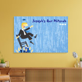 Das Hora Chair Dance Bar Mitzvah Sign-In Board Leinwanddruck (Insitu (Wohnzimmer))