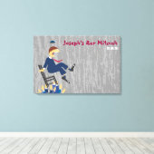 Das Hora Chair Dance Bar Mitzvah Sign-In Board Leinwanddruck (Insitu (Holzboden))