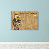 Das Hora Chair Dance Bar Mitzvah Sign-In Board Leinwanddruck (Insitu (Holzboden))