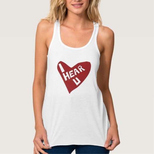 das Hörherz Tank Top (Vorderseite)