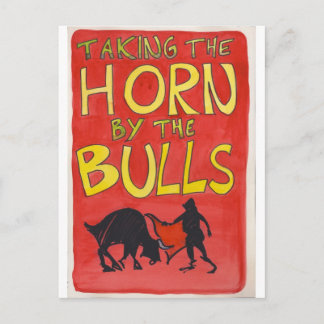 Das Horn von den Bullen Postkarte