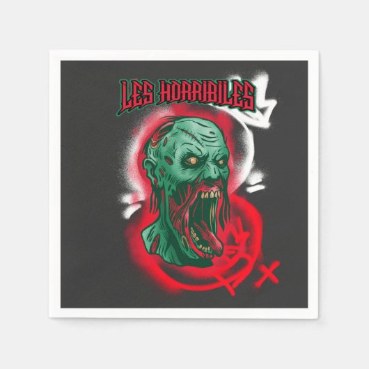 Das Horribilenmonster Serviette (Vorderseite)