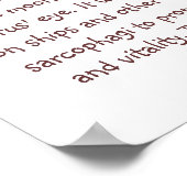 Das Horus Info Poster (Ecke)