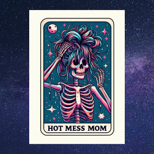 Das Hot Mess Tarot Muttertags-Skelett Karte