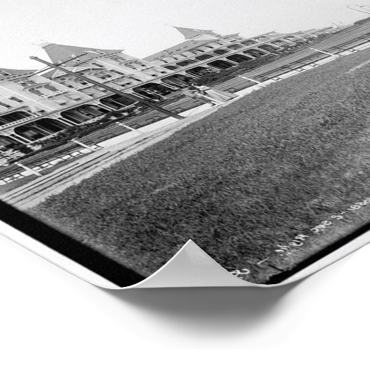 Das Hotel am Brighton Beach, N.Y. c1901 Poster (Ecke)