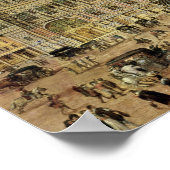 Das Hotel de Ville, Place de Greve Poster (Ecke)