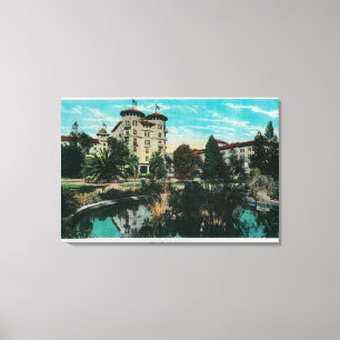 Das Hotel-Grün und das GroundsPasadena, CA Leinwanddruck