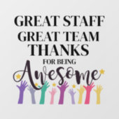 Das Hotel liegt sehr zentral und ist gut zu Fuß zu Fensteraufkleber (Blatt)