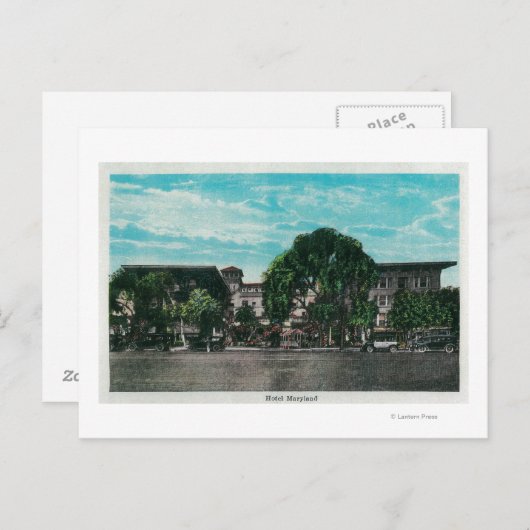 Das Hotel Maryland and and GroundsPasadena, CA Postkarte (Vorne/Hinten)