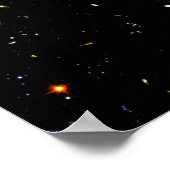 Das Hubble Ultra Deep Field - Foto der Galaxien Poster (Ecke)