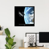 Das Hubble-Weltraumteleskop im Orbit Poster (Heimbüro)