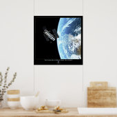 Das Hubble-Weltraumteleskop im Orbit Poster (Küche)