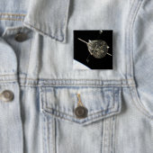 Das Hubble-Weltraumteleskop im Orbit über der Erde Button (Beispiel)