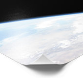 Das Hubble-Weltraumteleskop im Orbit über der Erde Fotodruck (Ecke)