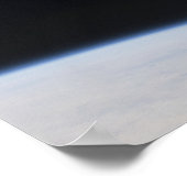 Das Hubble-Weltraumteleskop im Orbit über der Erde Poster (Ecke)