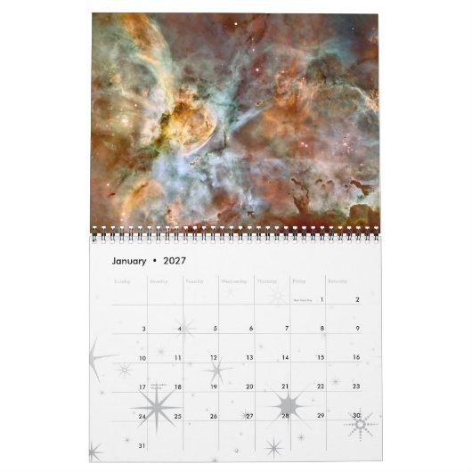 Das Hubble-Weltraumteleskop Kalender (Jan 2027)
