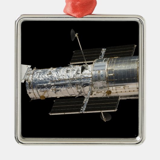Das Hubble-Weltraumteleskop Silbernes Ornament (Vorne)