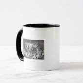 Das "hübsche Haus" und Tanz Tasse (Vorderseite Links)