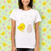 Das Huhn oder das Ei Niedlichen Cartoon Ostern T-Shirt