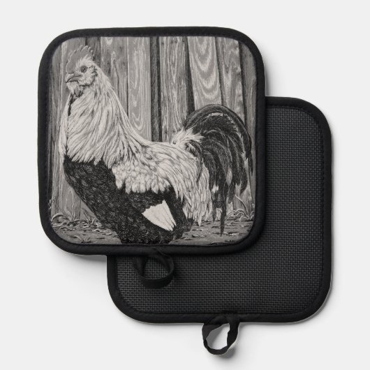 Das Huhn Topflappen (Vorderseite/Rückseite)