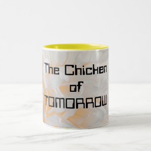 Das Huhn von MORGEN Zweifarbige Tasse