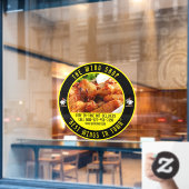 Das Huhn Wing Restaurant Große Front individuell g Fensteraufkleber (Café-Fenster)