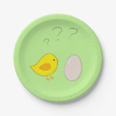 Das Hühnchen oder der Niedliche Osterspass des Eie Pappteller (Vorderseite)