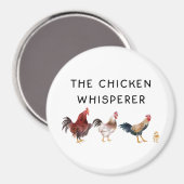 Das Hühnerflüstern beim Funny Magnet (Vorderseite/Rückseite)