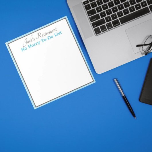 Das humorvolle Notizblock des Custom Retiree