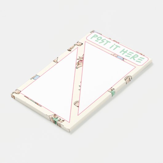 Das Hundeleben hat es hier postuliert Post-it Klebezettel (angewinkelt)