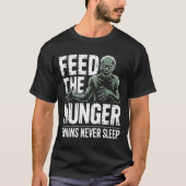 Das Hunger Zombie Horror Shirt gefüttert (Vorderseite)