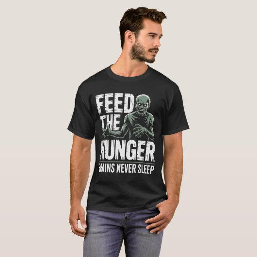 Das Hunger Zombie Horror Shirt gefüttert (Vorne ganz)