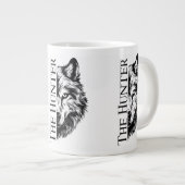 Das Hunter Wolf Tassendesign Jumbo-Tasse (Vorderseite Rechts)