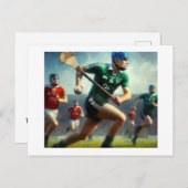 Das Hurling Match Postkarte (Vorne/Hinten)