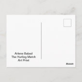 Das Hurling Match Postkarte (Rückseite)