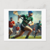 Das Hurling Match Postkarte (Vorderseite)