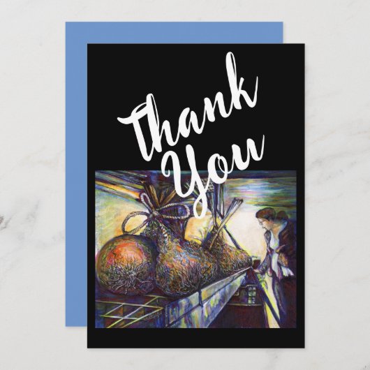 Das Hurling-Schicksal des Lebens Dankeskarte (Vorne/Hinten)