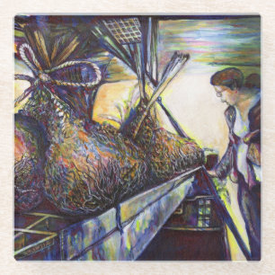 Das Hurling-Schicksal des Lebens Glasuntersetzer