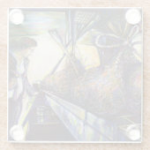 Das Hurling-Schicksal des Lebens Glasuntersetzer (Rückseite)